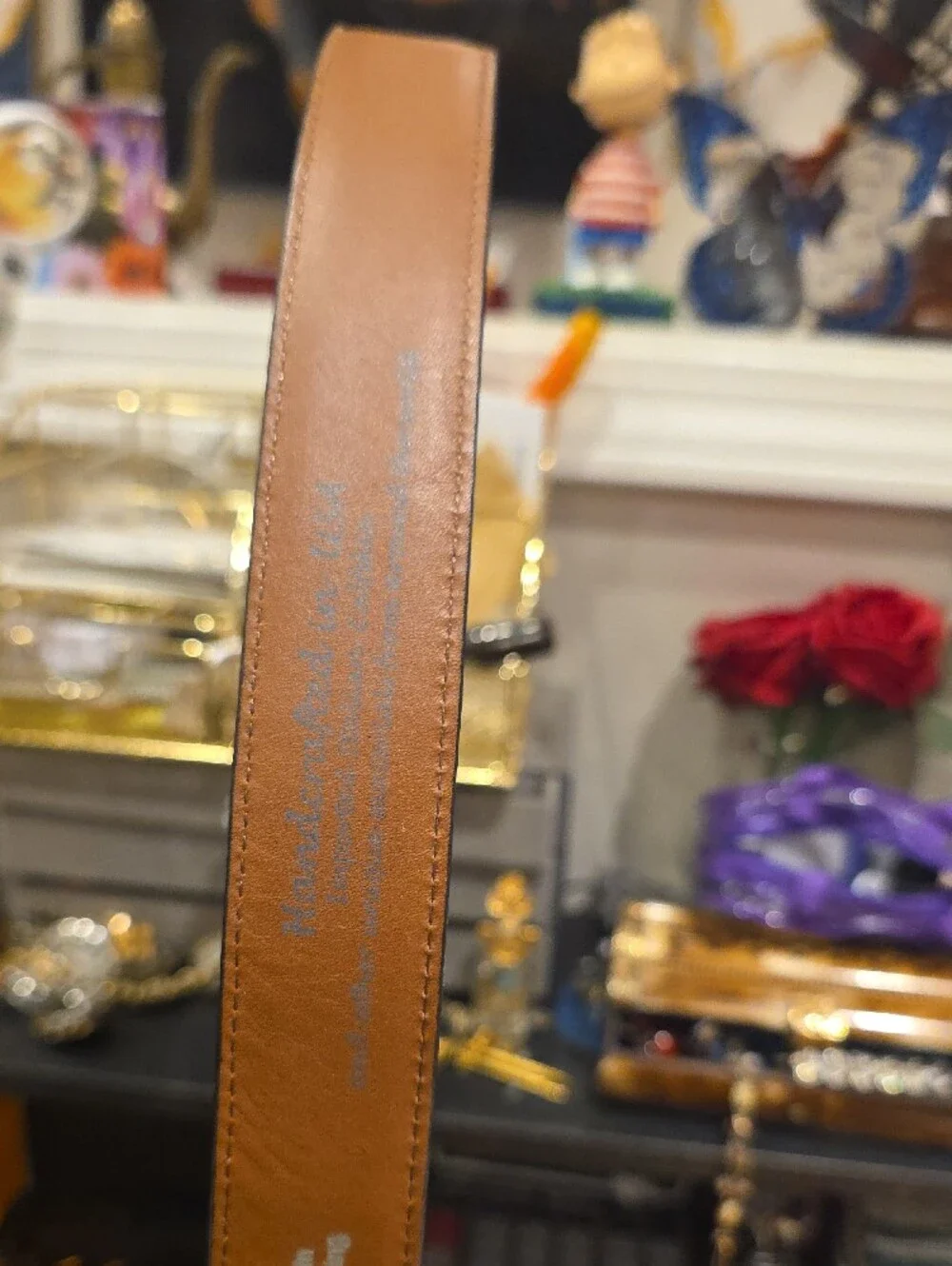 Black Leather Men’s Belt